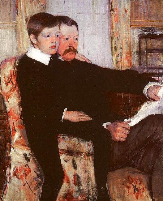 Mary Cassatt Alexander J Cassatt and his son Robert Kelso Germany oil painting art